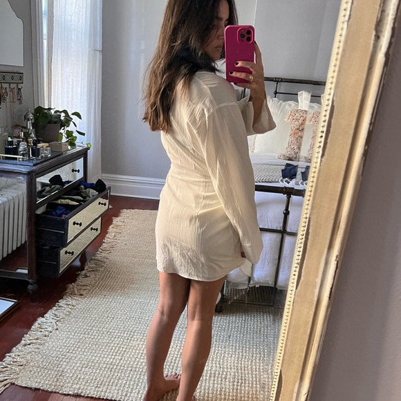 H&M Off White Summer Wrap Dress - Picture 3 of 3